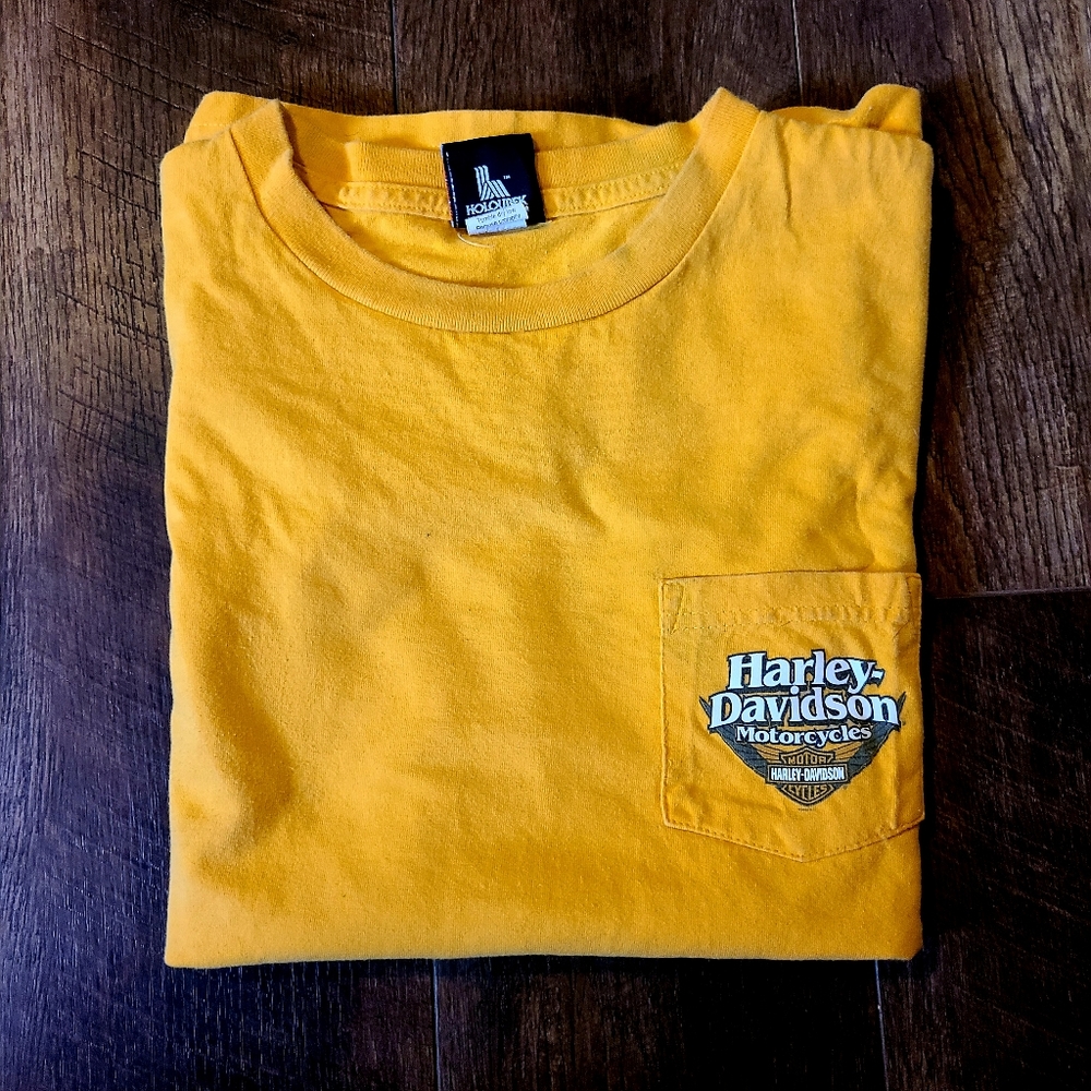 harley davidson XL yellow short sleeve Florida tshirt